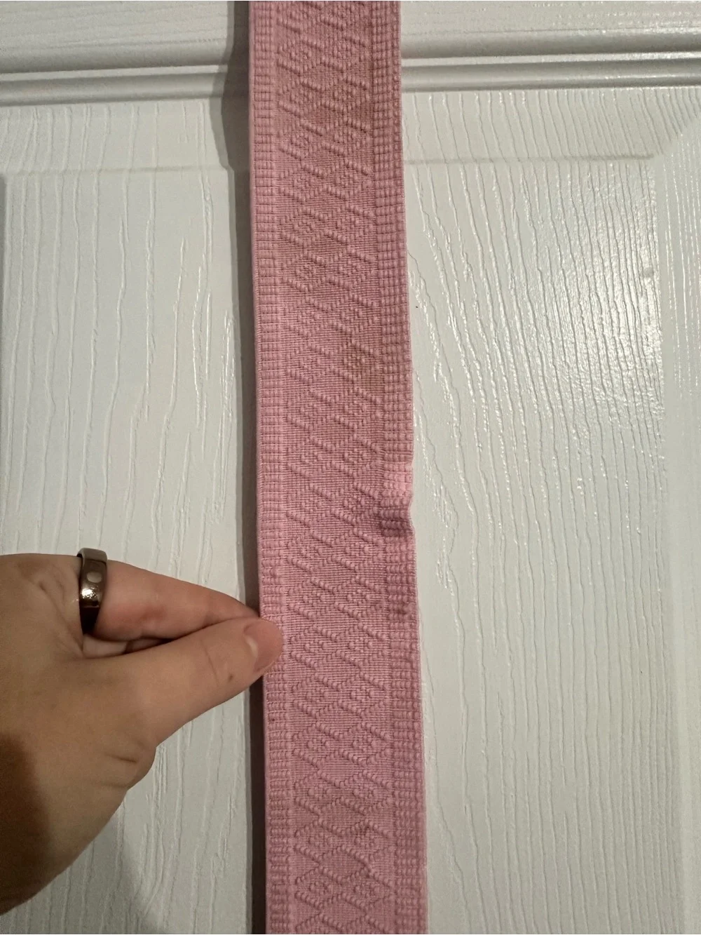 Equestrian adjustable light pink belt